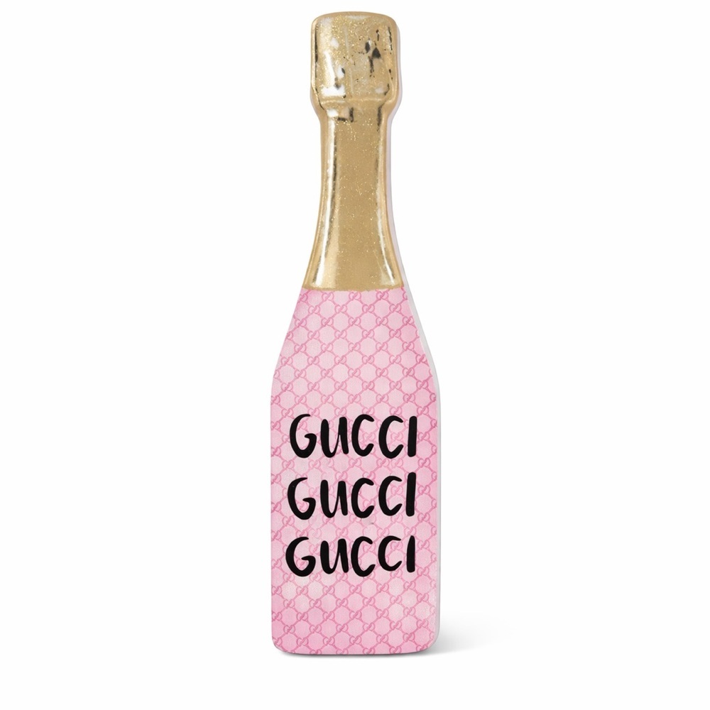 Gucci Pink Champagne Bottle Home Decor Collectible Display Art Gift - Picture 3 of 5